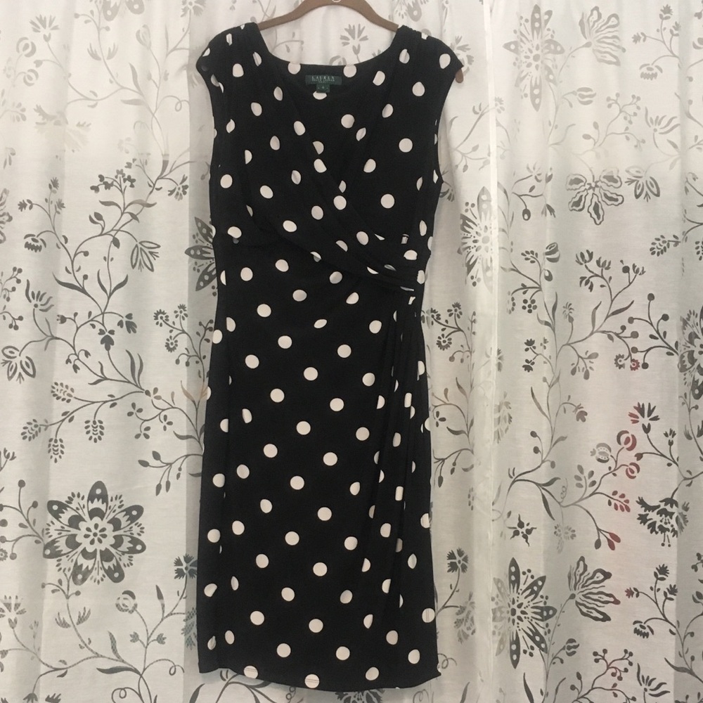 Classy polka dot Ralph Lauren dress